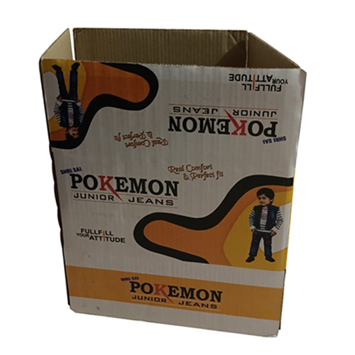 Printed Corrugated Box - Laminated Coated Paper, Custom Sizes , Polished Finish With Embossing For Maximum Durability And Protection