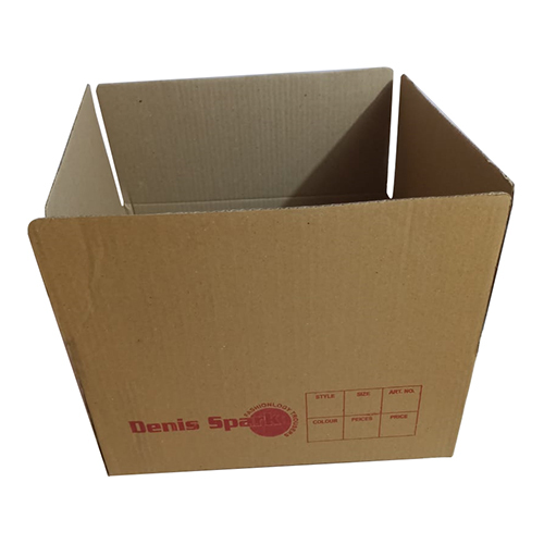 Printed Corrugated Box - Laminated Coated Paper, Custom Sizes , Polished Finish With Embossing For Maximum Durability And Protection