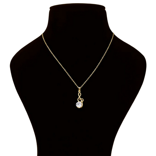 18k Gold Plated Treble Clef Silver 925 Pendant Necklace - Different Sizes Available | Elegant Jewelry For Music Lovers