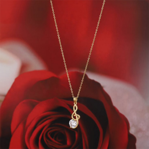 18k Gold Plated Treble Clef Silver 925 Pendant Necklace - Different Sizes Available | Elegant Jewelry For Music Lovers