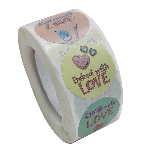 गोल पेपर स्टिकर 1 इंच