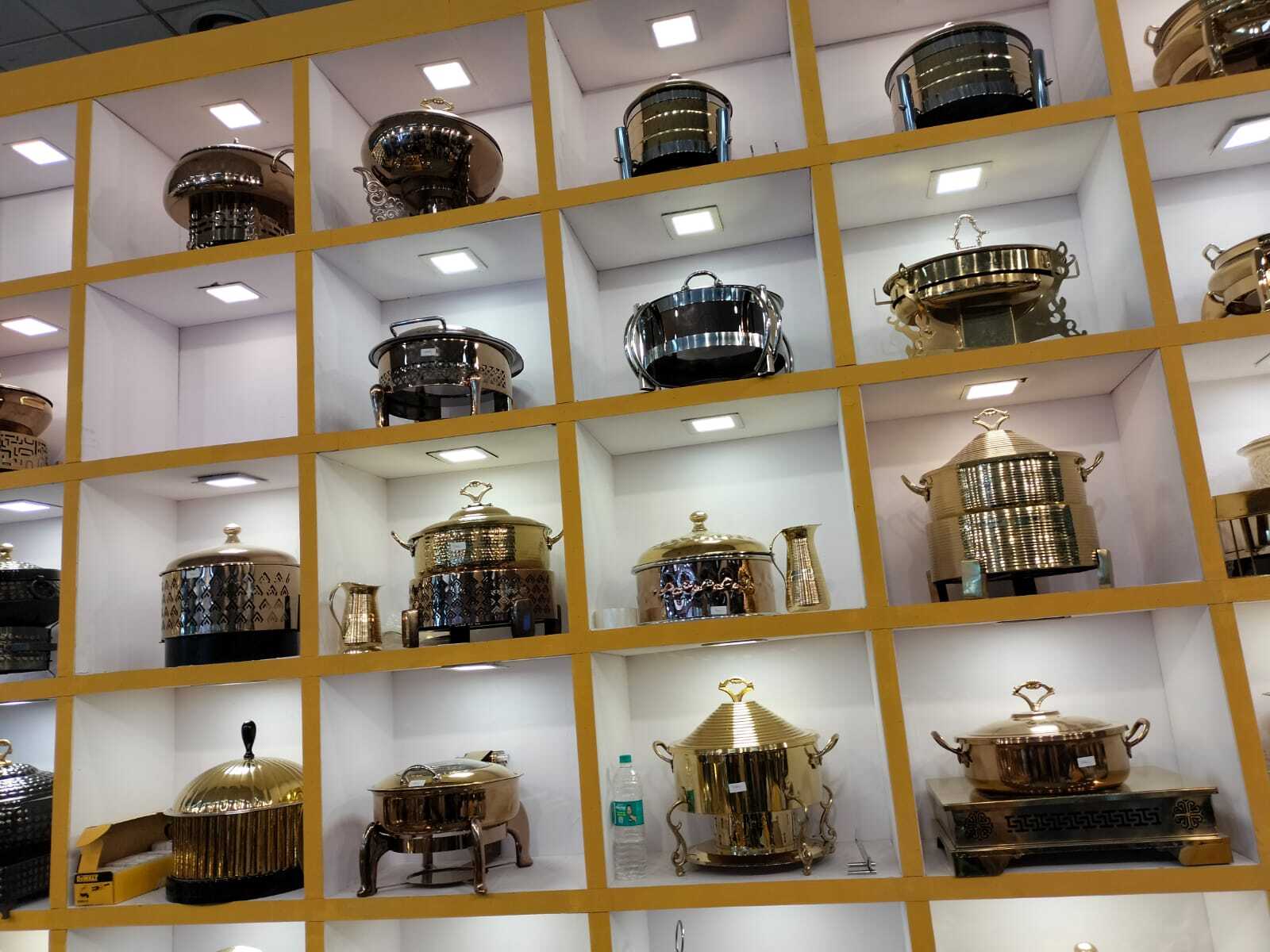 Gold Glass Chafing Dish