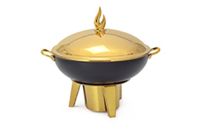 Gold Glass Chafing Dish