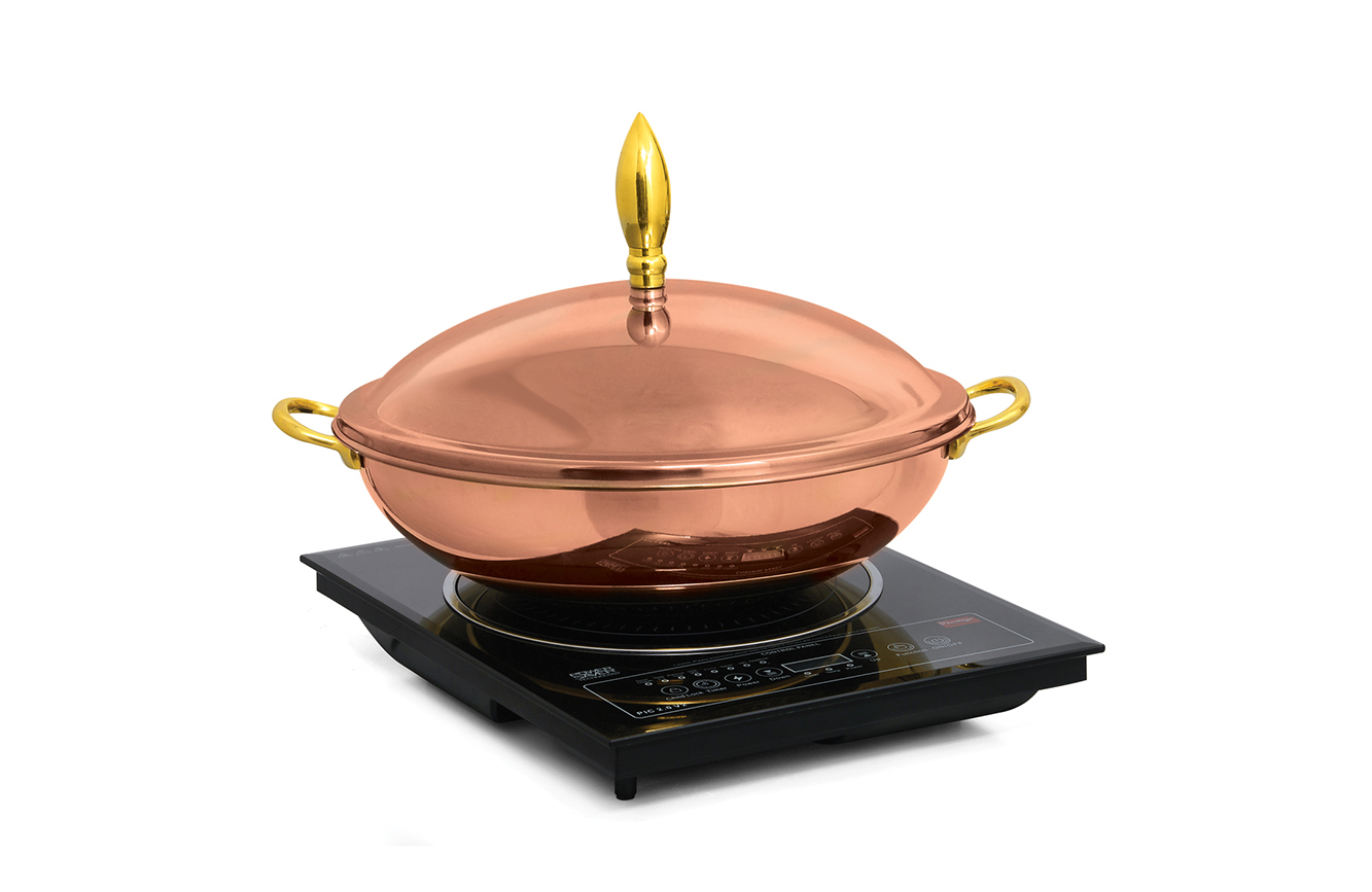 Gold Glass Chafing Dish