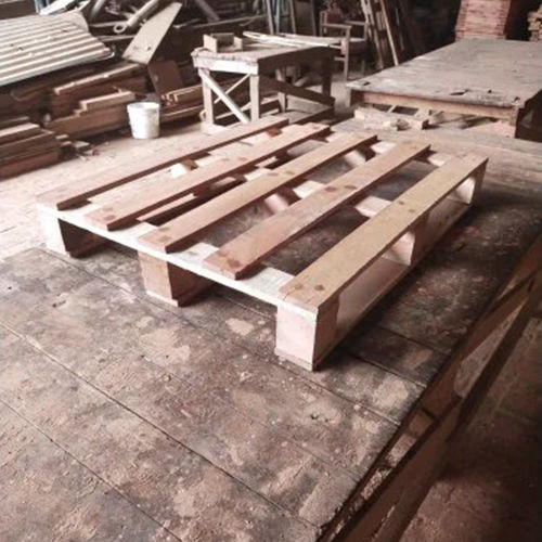 Brown Small Size Wooden Pallet