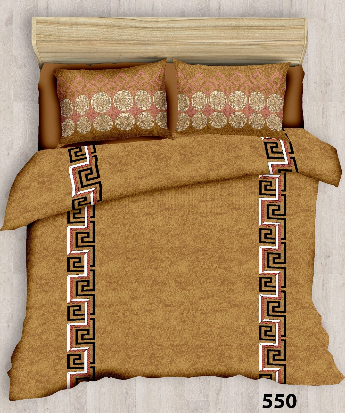 Keara Bedsheet - Cotton, 108x108 Inches | Includes Two Pillow Covers, Customizable As Per Order