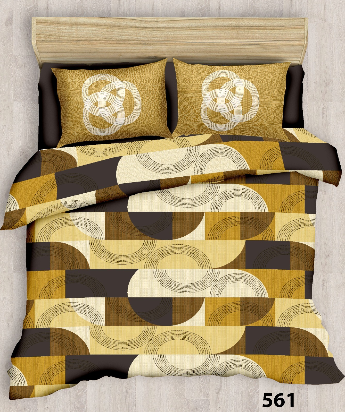 Keara Bedsheet - Cotton, 108x108 Inches | Includes Two Pillow Covers, Customizable As Per Order