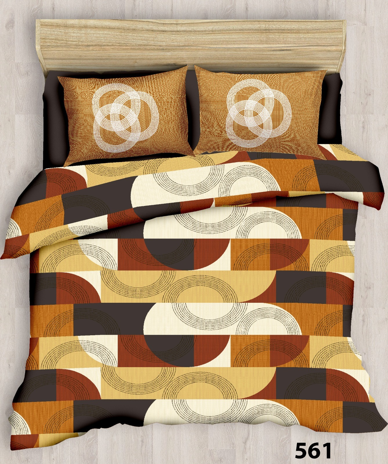 Keara Bedsheet - Cotton, 108x108 Inches | Includes Two Pillow Covers, Customizable As Per Order