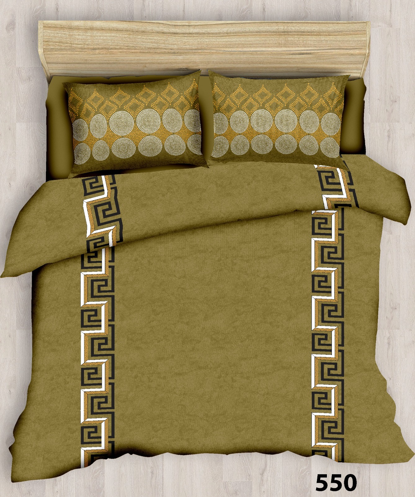 Keara Bedsheet - Cotton, 108x108 Inches | Includes Two Pillow Covers, Customizable As Per Order