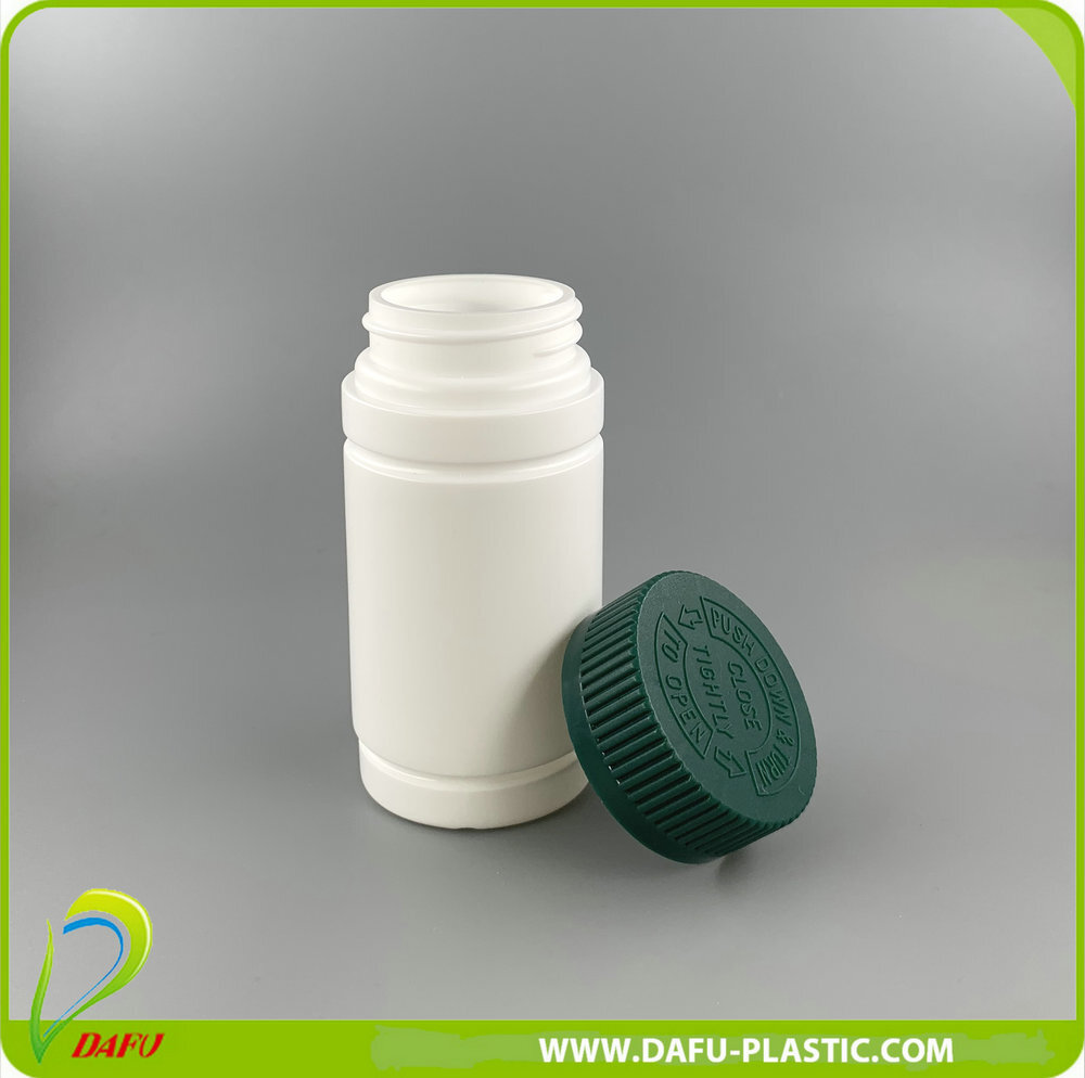 White Hdpe 100ml Plastic Capsule Vitamin Powder Pill Bottle