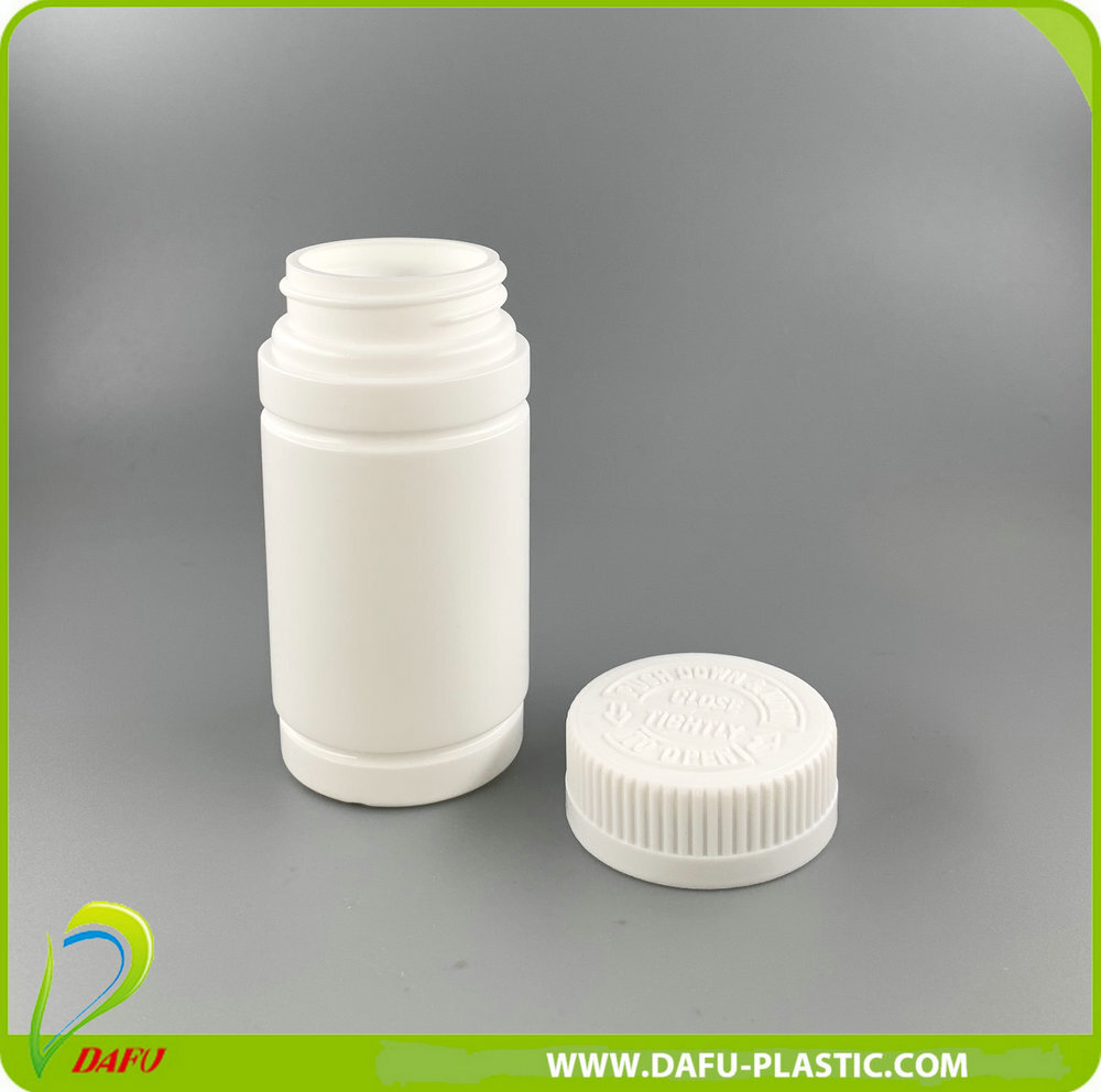 White Hdpe 100ml Plastic Capsule Vitamin Powder Pill Bottle