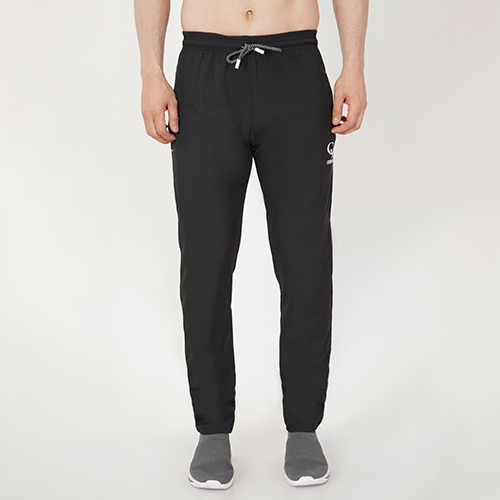 Black Trackpants Ns Lycra With Rib - Lycra Material, Black Color | Double Pockets, Washable, Ideal For Rainy, Spring, Summer, And Winter Seasons