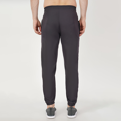 Grey Trackpants Ns Lycra With Rib - Lycra Fabric, Double Pockets , Grey Color, Washable, Ideal For All Seasons: Rainy, Spring, Summer, Winter