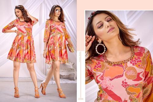 As Shown In The Catalogue Trendy One Piece Dresses With Handwork