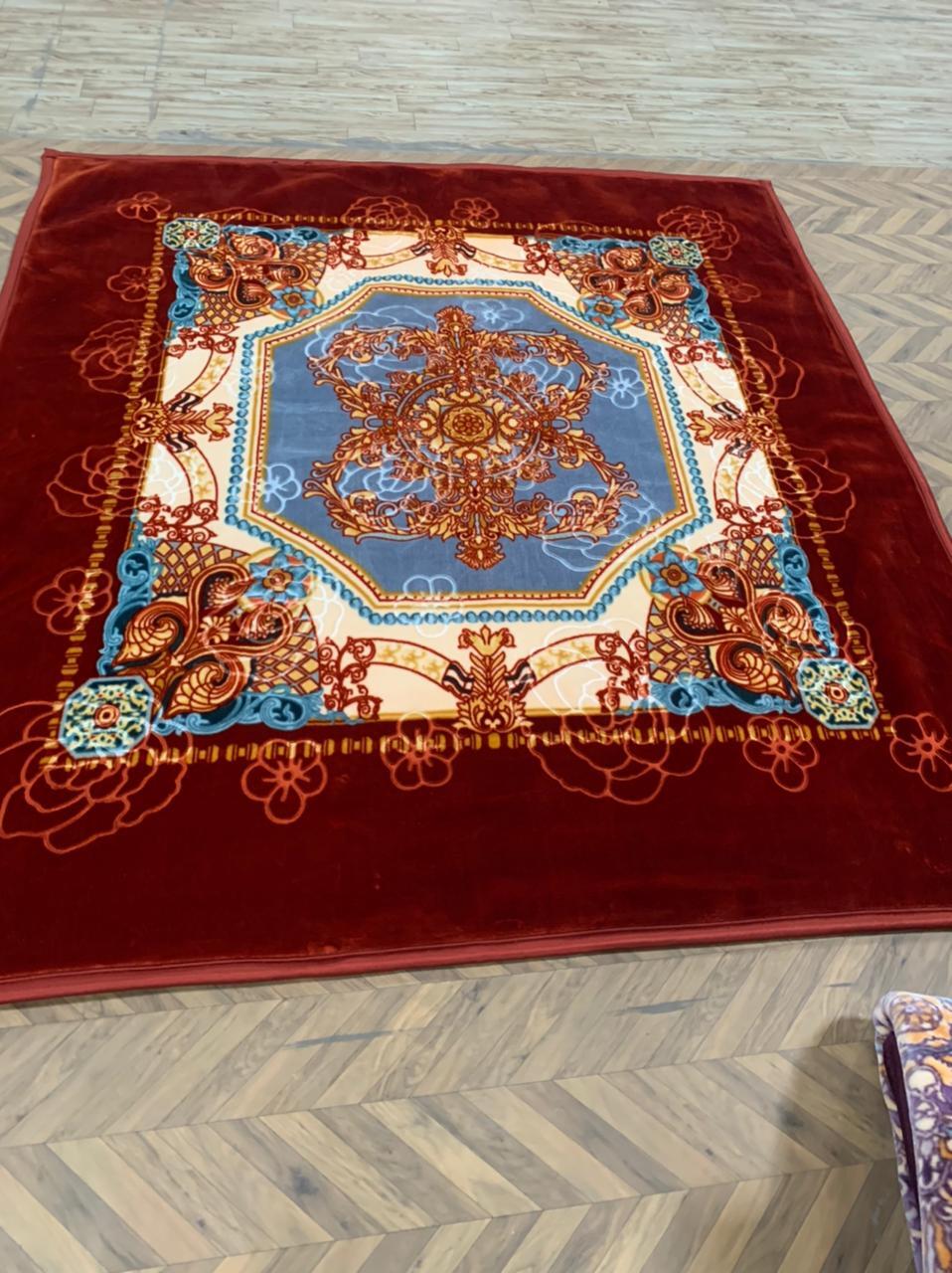 Woolen Printed Blankets - Material: Wool, Size: 215x230 Cm, Density: 700 G/mâ³ | Features: Assorted Colors, Styles: Plaid, Use: Bath, Bedding, Travel, Hotel
