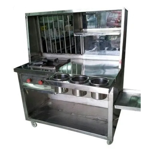 ग्रे टिक्की गोलगप्पा काउंटर