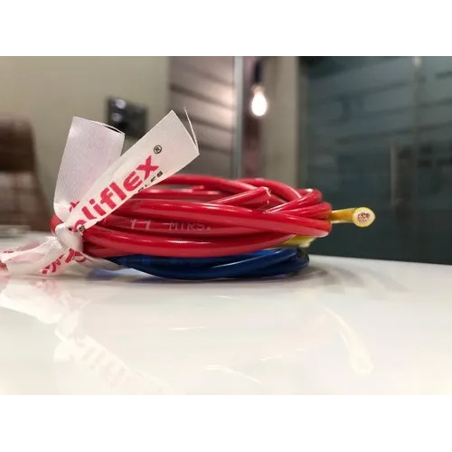 Multi Strand Cables - Copper Conductors, 90 Meters Length, Green Color, Pvc Insulation, 1100 Volt Rating, House Wiring Usage, Warranty Included