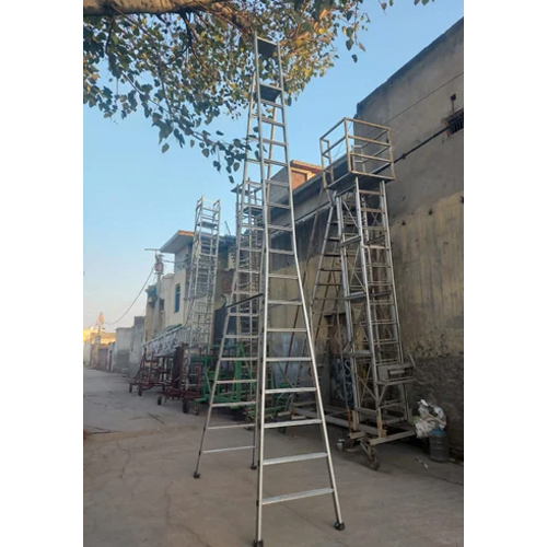डबल साइडेड एल्युमिनियम स्टूल लैडर साइज: अलग-अलग साइज