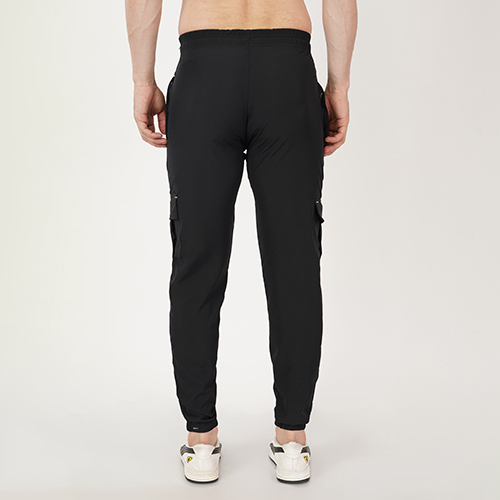 Black Trackpants - Four Pocket Design, Washable Fabric For All Seasons