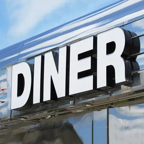 3 डी एसीपी फ़्रेमिंग एलईडी साइन बोर्ड आवेदन: वाणिज्यिक