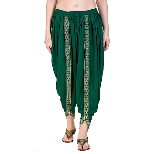 Green Cotton Stylish Dhoti