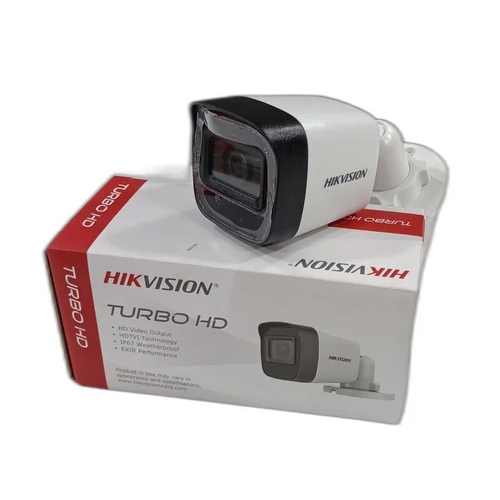Hikvision Ds-2ce16dot-itpf Bullet Camera - Plastic, 58x61x158.6mm, White | 5mp Cmos Sensor, Weatherproof, 30m Range