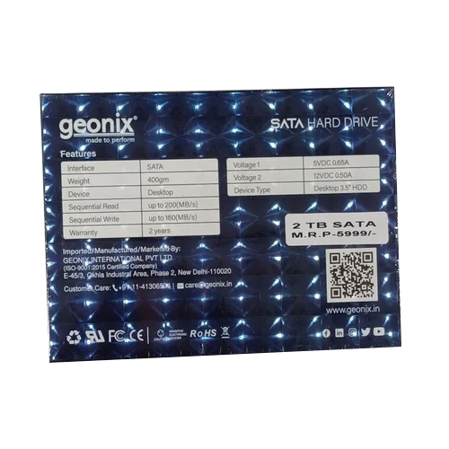 Polished Geonix Sata Hard Drive