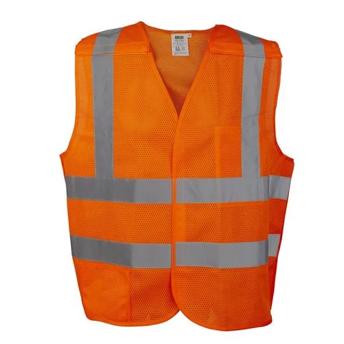 Orange Reflective Safety Jacket - Design: Plain
