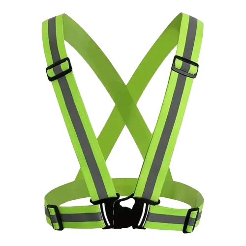Safety Reflective Vest Belt - Color: Parrot Green