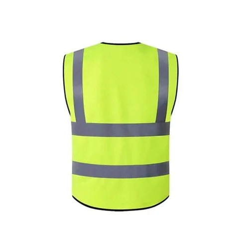 Reflective Safety Jacket - Plus Size, Polyester Material | Unisex Design, Enhanced Visibility Features