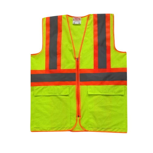 Reflective Safety Jacket - Color: Orange
