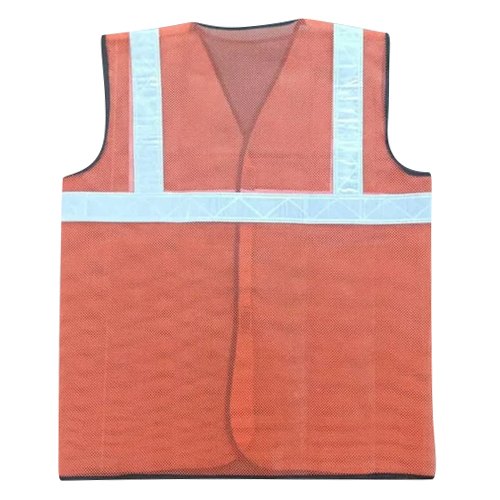 Reflective Safety Jacket - Color: Orange