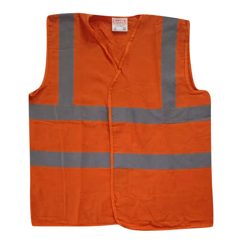 Reflective Safety Jacket - Color: Orange