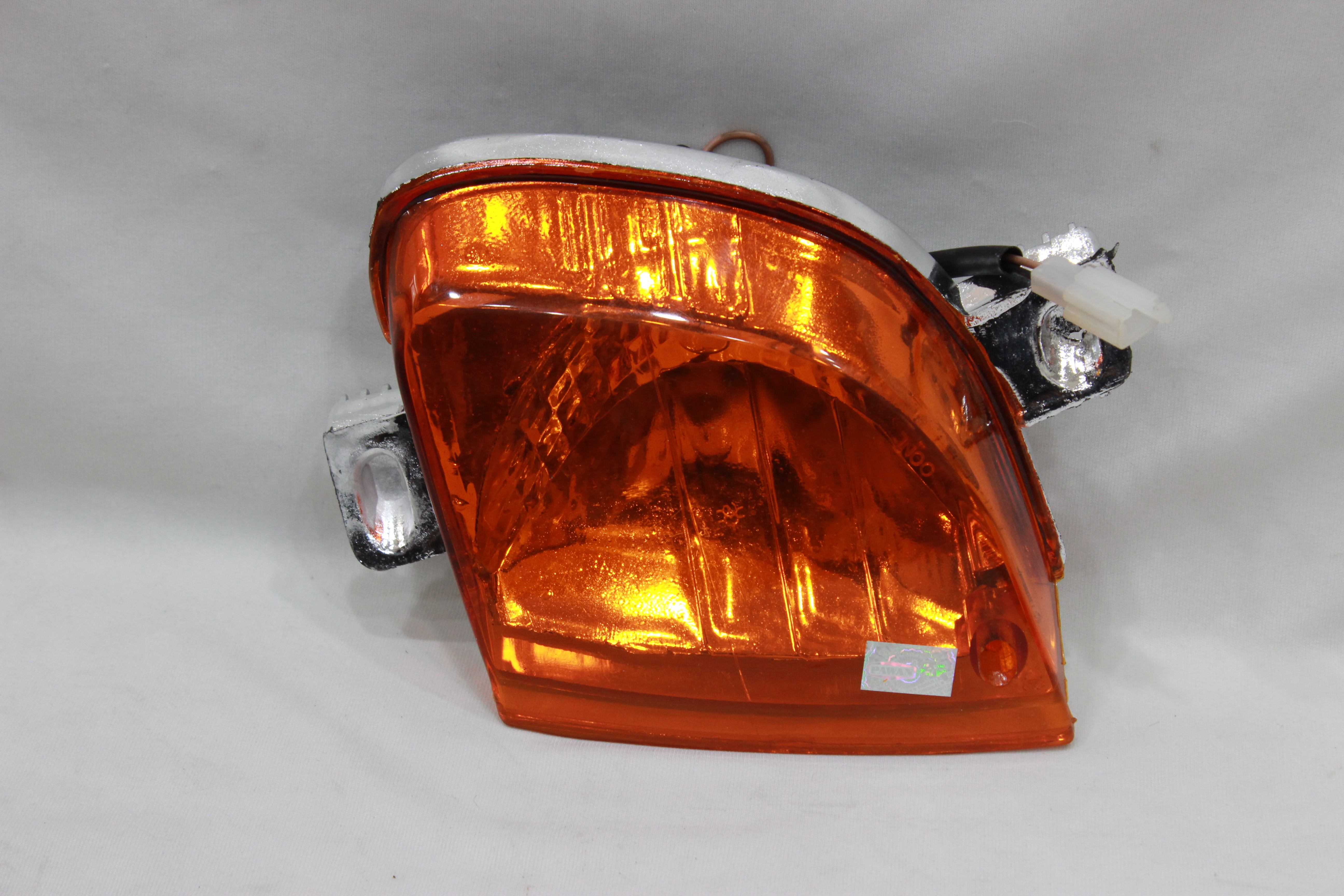 Side Indicator Assembly Tvs King - Glass & Plastic, Orange Color | 1-year Warranty, Designed For Three Wheeler Parts