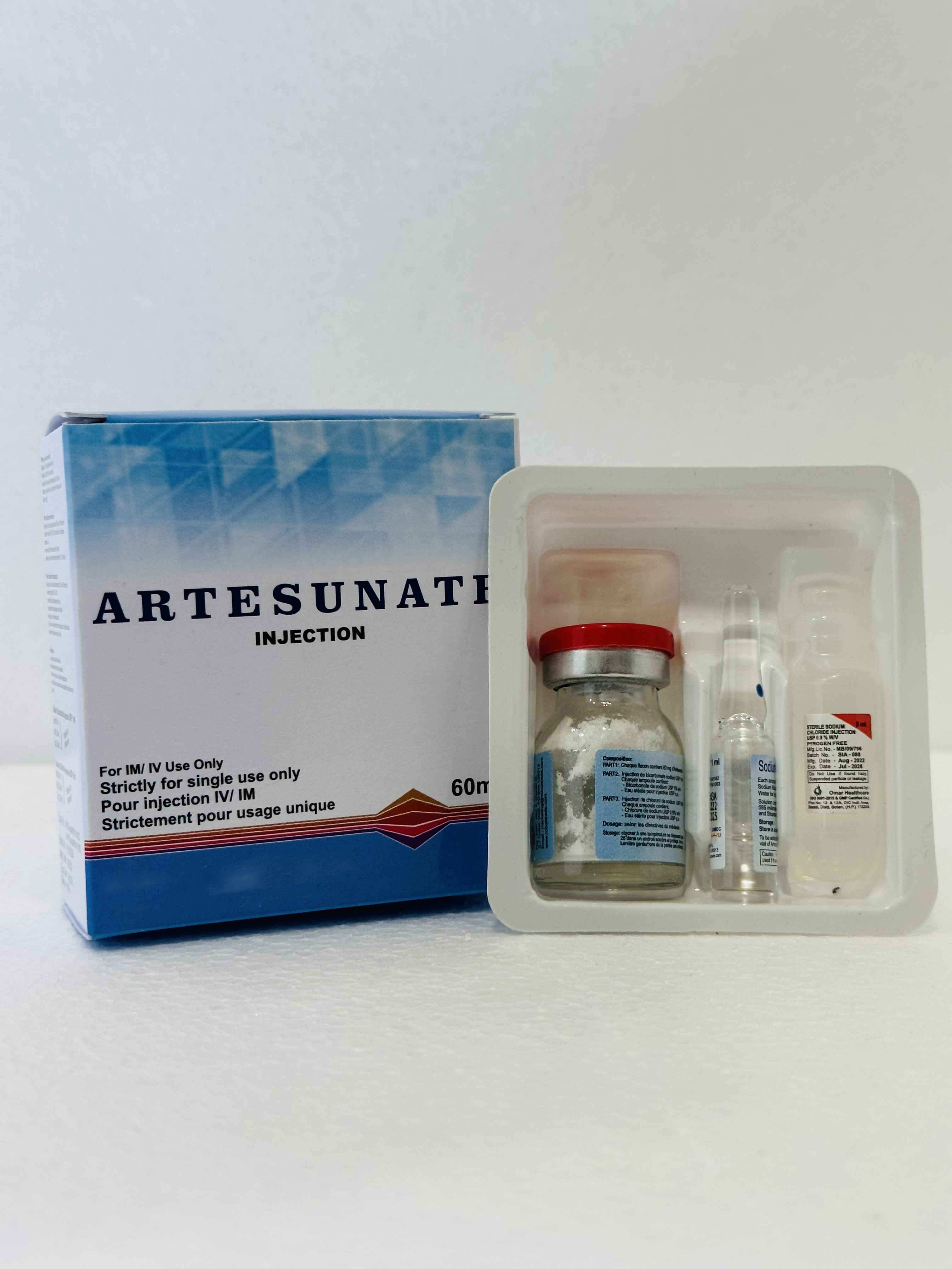 Artesunate Injection - Powder Form, Liquid And Dry For Severe Malaria Treatment | Anti-malaria, Suitable For All Ages, Follow-up Oral Regimen Required, Store In Cool Dark Place