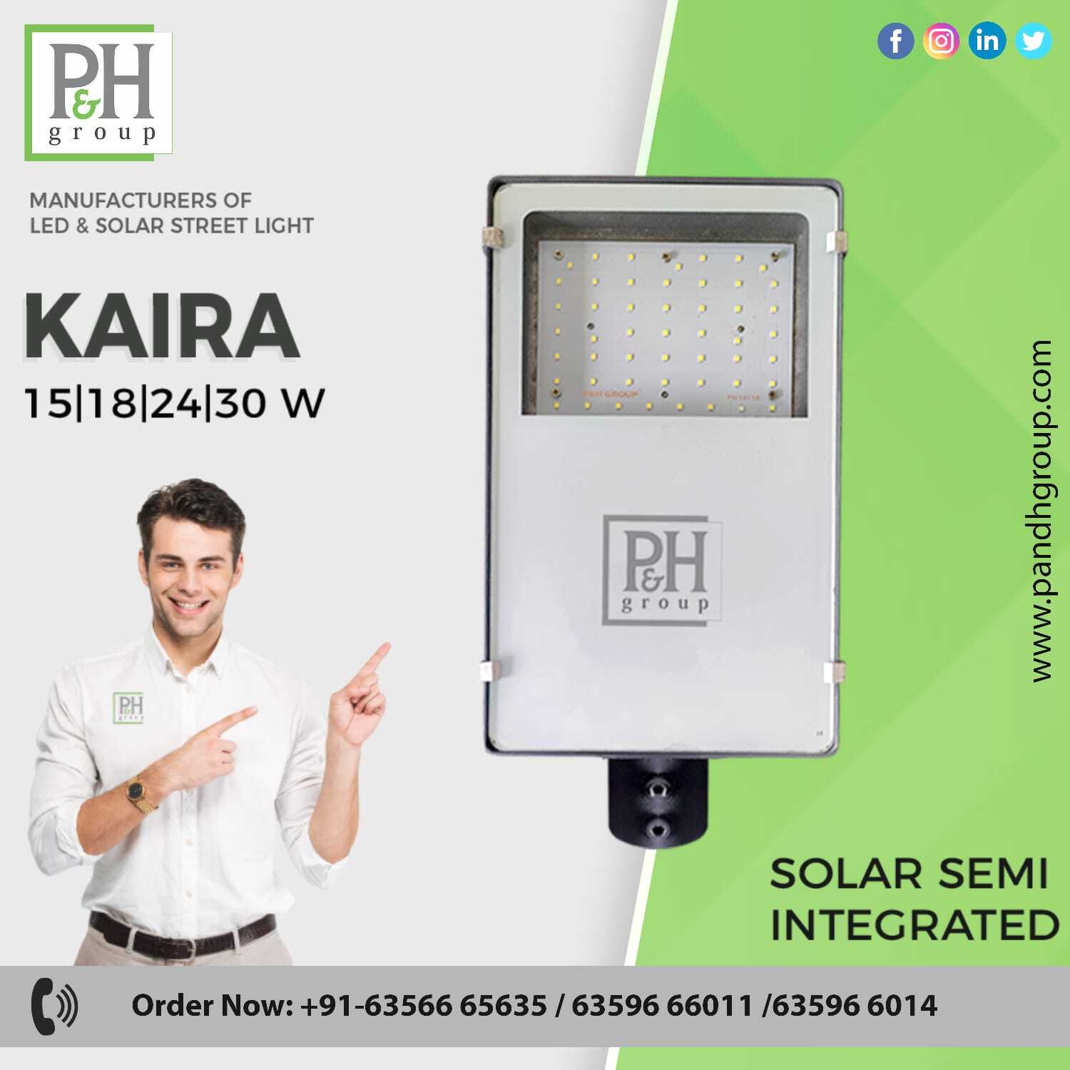Cw 9w Solar Semi Integrated Street Light.