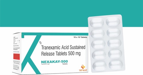 500 Mg Tranexamic एसिड सस्टेन्ड रिलीज़ टैबलेट सामान्य दवाएं