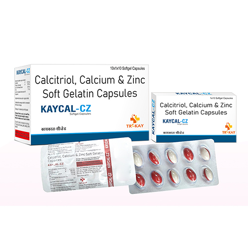 Calcitriol Calcium And Zinc Soft Gelatin Capsules General Medicines