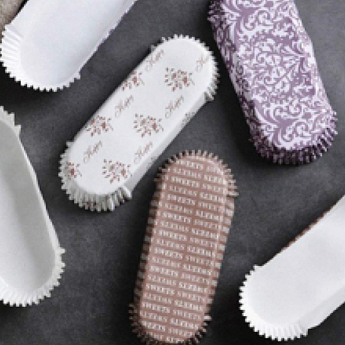 55x45x25 मिठाई के लिए ओबलोंग पेपर कप उपयोग: औद्योगिक