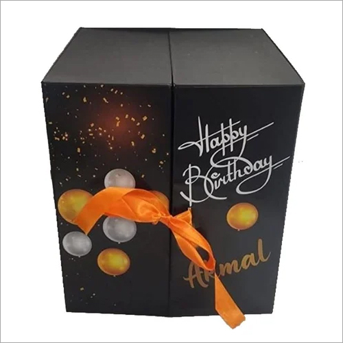 Paper Black Cardboard Surprise Gift Box