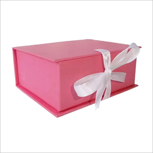 पेपर पिंक कार्डबोर्ड गिफ्ट पैकेजिंग बॉक्स