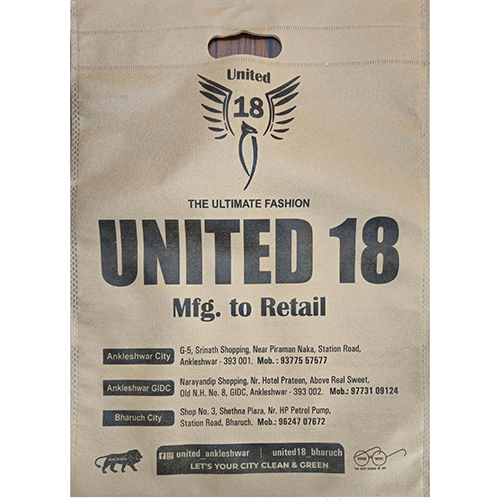 Non Woven D Cut Printed Bag - Bag Size: Different Available