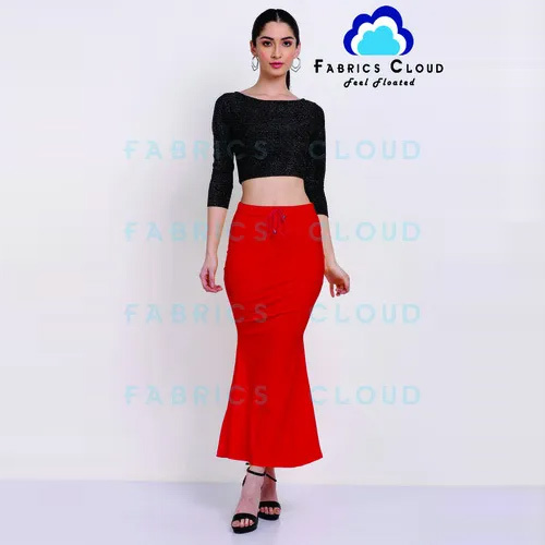 Saree Shaper Inskirt (Flared - Stretchable - Drawstring) - Polyester 92%, Spandex 8%, 9 Sizes, 20+ Colors | Breathable, Quick Dry, Soft Elastic Waist Band, Side Slit, Custom Logo