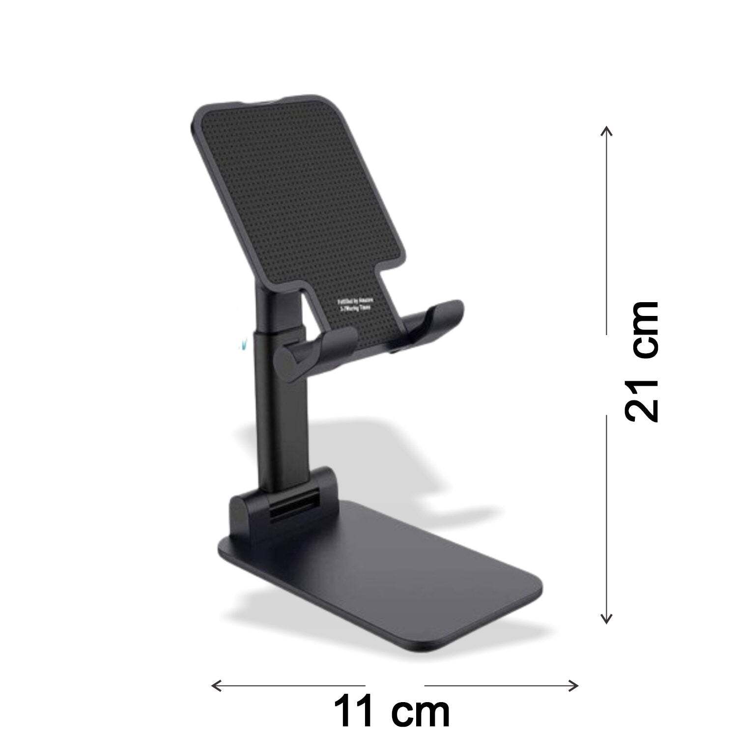 Foldable Mobile Stand With Angle Adjustable Desktop Table Mobile Holder (6032) - Other Material, Adjustable Angle, Black Color | Foldable Design For Versatile Use