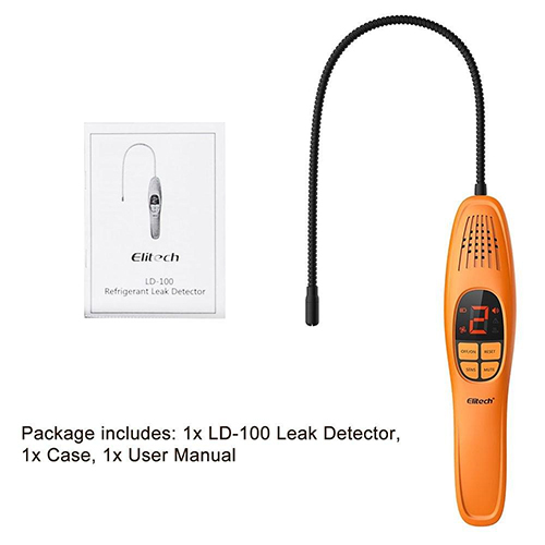 Orange Elitech Ld 100 Refrigerant Leak Detector