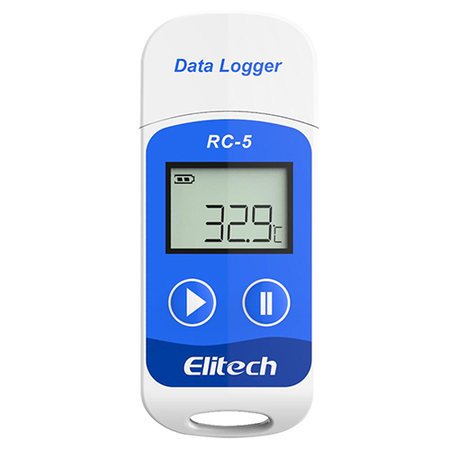 Elitech Rc 5 Temperature Data Logger Temperature Range: -30 Degree C-+70 Degree C/-22 Degree F-158 Degree F