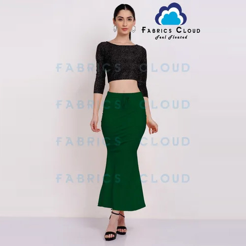 Saree Contour (Flared And Stretchable With Drawstring) (Green) - Color: Green