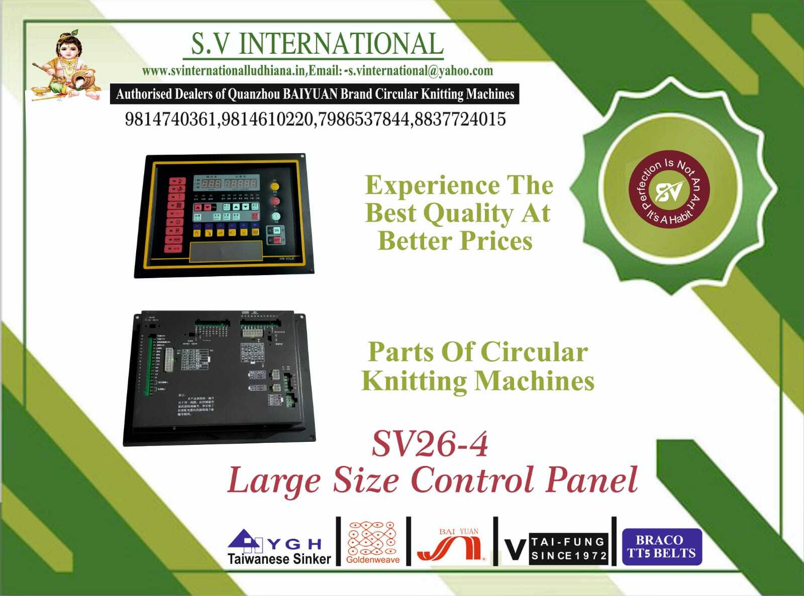 Sv26 - 4 Large Size Control Panel