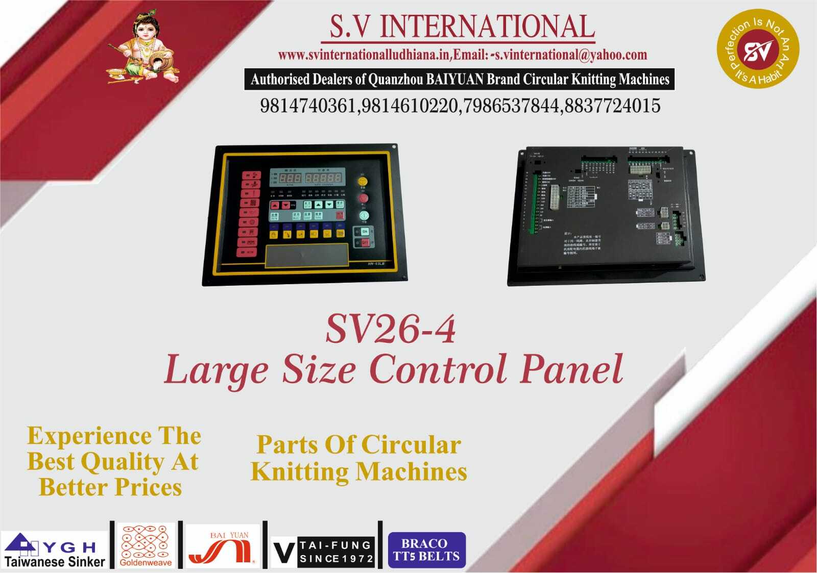 Sv26 - 4 Large Size Control Panel