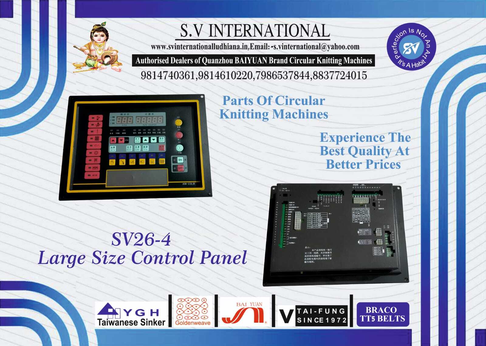 Sv26 - 4 Large Size Control Panel